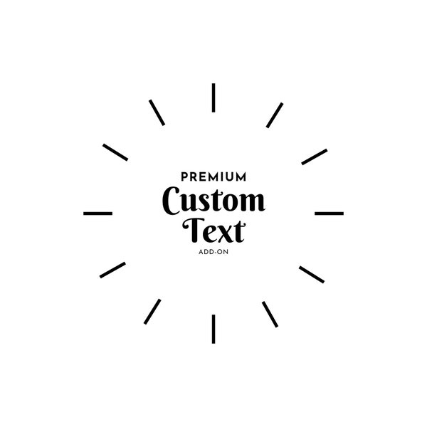 Custom Text Upgrade / Custom Text for Tiffany's Maker, Small Fry, and Marker/Pen Tool Holders and Silhouette Cami Tool Holders