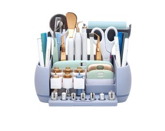 Tiffany's Maker 3 Caddy®: el organizador de herramientas más adorable del mundo para herramientas Cricut® Maker 3 y más.