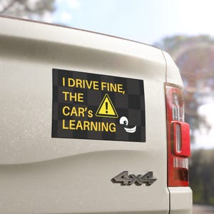 Funny Car Magnets for Drivers, Humorous Auto Magnet, Learning Driver Gift, Car Décor, Vehicle Humor