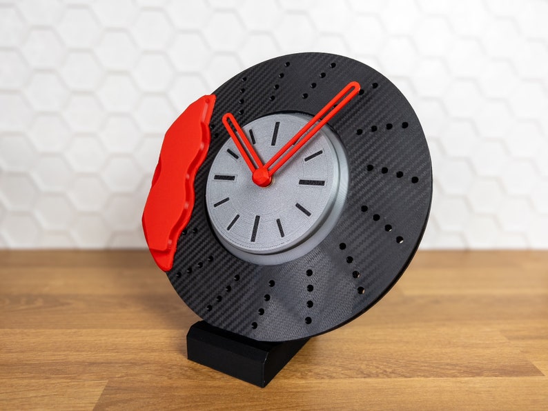 Adrenaline Junkie's Wall Clock: 3D Printed Brake Disc Design (silent ...