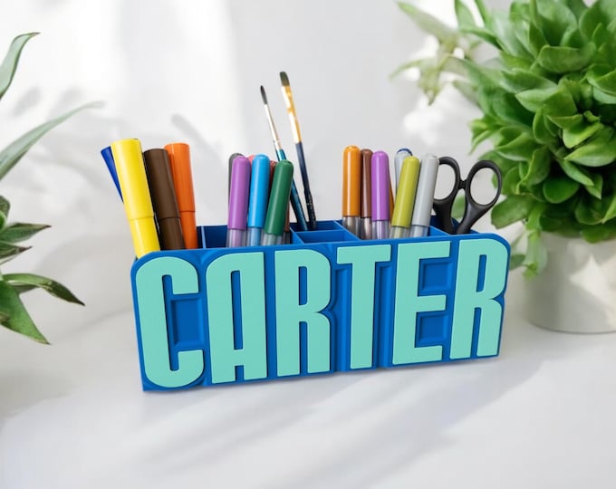 Personalized Pen Holder | Custom Desk Organizer That Makes a Desk Feel Like Theirs