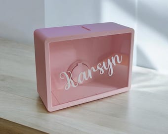 Personalized Piggy Bank: Custom Name Money Box