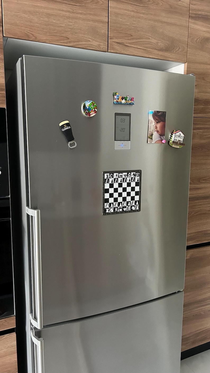 Chess Fridge Magnet - Strategy in the Kitchen - Gift for Chess Lovers image 8