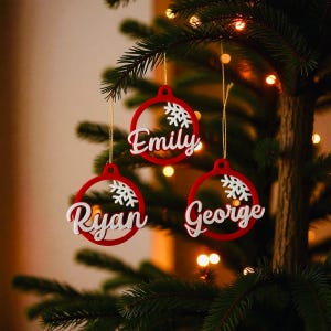 Personalized Christmas Ornament: 3D Printed Snowflake Bauble