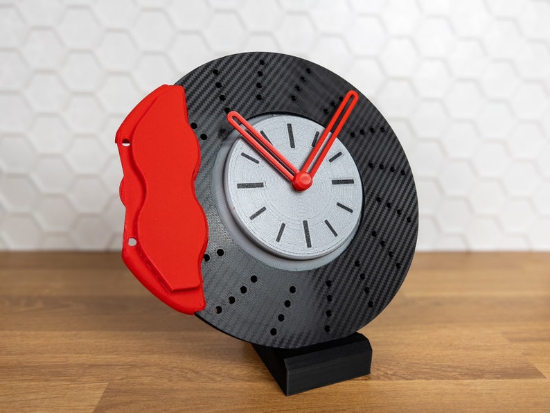 Adrenaline Junkie's Wall Clock: 3D Printed Brake Disc Design (silent ...