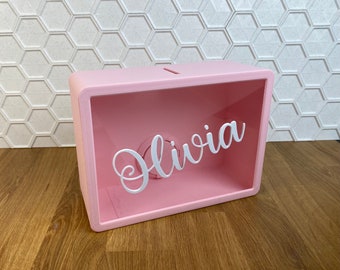 Personalized Piggy Bank. Perfect Gift for Boys and Girls. Custom Name Money Box