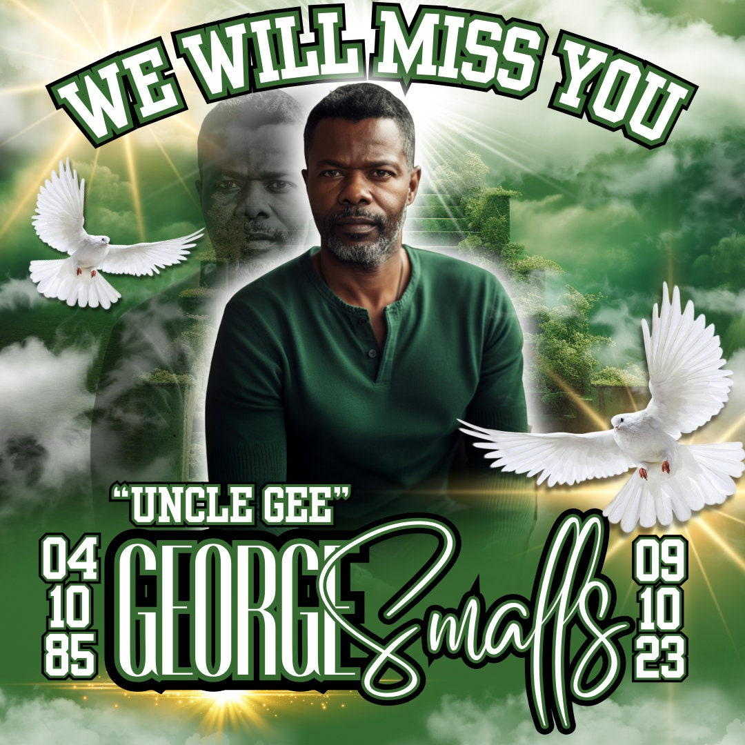 Green Memorial Editable Design