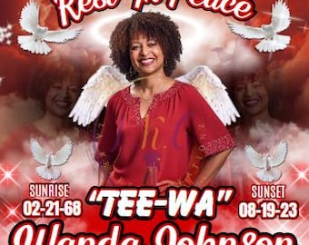 Red Memorial Editable Design
