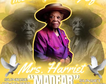 Yellow Memorial ***CANVA PRO***Editable Design