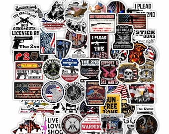 50 Pack 2A 2nd amendment NRA Stickers