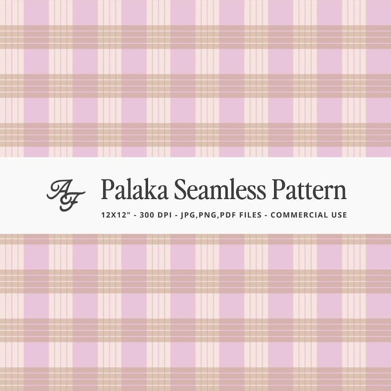 Palaka Pattern Line Palaka Seamless Pattern - Dusty Pink Beige, Hawaiian Print, Repeat ...