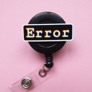 Bobine de badge amusante, mousqueton pour informaticien, cadeau pour un collègue de travail, porte-cartes pour développeur de logiciels, clip pour carte d'identité médicale, porte-nom d'infirmière médecin