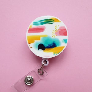Artsy Namensschild, Clip, Arzthelfer, Krankenschwester, Ausweishalter, Arzthelferin, Arzthelferin, Krankenschwester, Ausweishalter, Karabiner