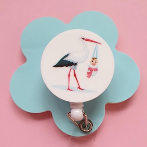 Bobine d'insigne de gynécologue, cadeau d'infirmière de travail et d'accouchement, porte-carte OB-GYN, insigne de sage-femme, clip d'obstétricien, étiquette d'identification d'infirmière obstétricienne, cadeau de collègue
