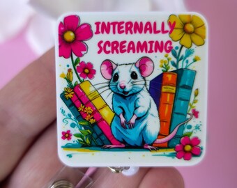 Funny Retractable Badge Reel: Coworker Gift, Nurse ID Holder