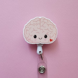 Gehirn Kartenhalter, Neurologe Ausweisrolle, Arzt Geschenk, Gehirnchirurg Kartenhalter, Gehirn ID Kartenhalter, Clip für medizinische Ausweise