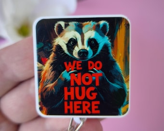 Funny Retractable Badge Reel: Coworker Gift, Nurse ID Holder
