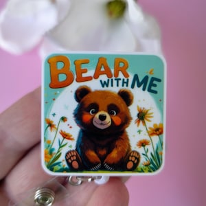 Funny badge reel, Work badge clip, Coworker ID clip, Doctor gift, Medical card holder, ID holder, name tag, Nurse carabiner, Medical lanyard