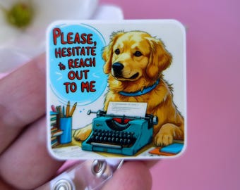 Funny Retractable Badge Reel: Coworker Gift, Nurse ID Holder