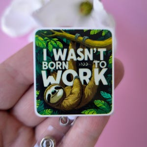 Funny badge reel, Work badge clip, Coworker ID clip, Doctor gift, Medical card holder, ID holder, name tag, Nurse carabiner, Medical lanyard