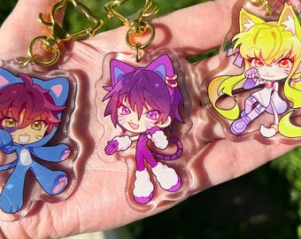 Code Geass Cats 2.5" Acrylic Charms