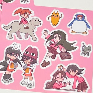 Azumanga Daioh Vinyl Sticker Sheet 14 x 15 cm