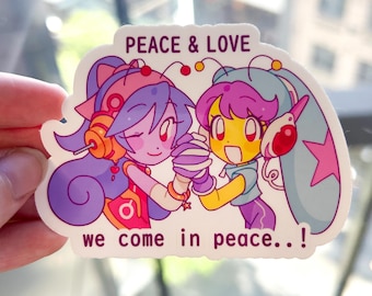 Alien Girls 3" Vinyl Sticker