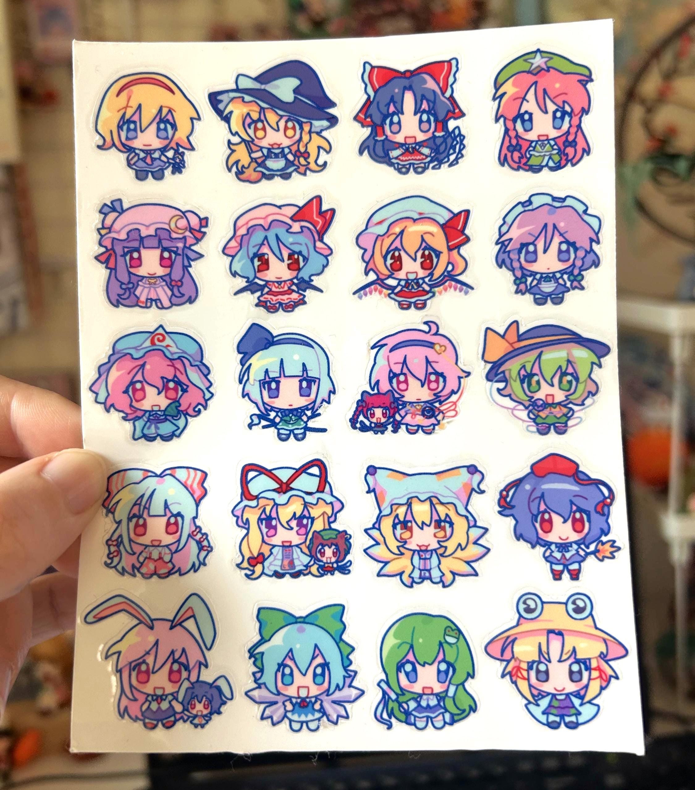 Goober Sticker Touhou Goobers A6 Sticker Sheet - Etsy