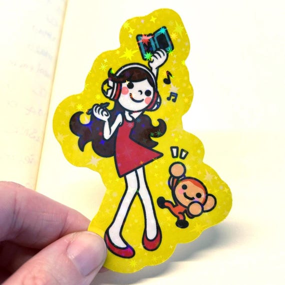 Rhythm Heaven Vinyl Sticker 3.5 in