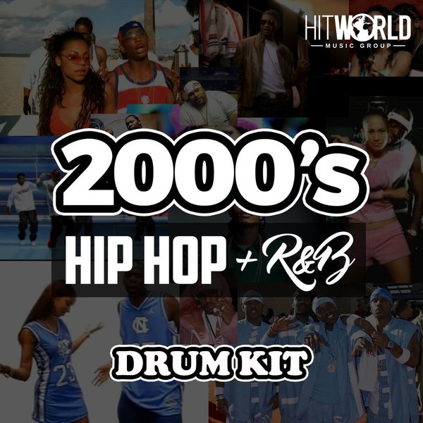 2000s Hip Hop RnB Drum Kit R&B Sample Pack 90s Hip Hop Samples High Quality WAV Files Drumkit