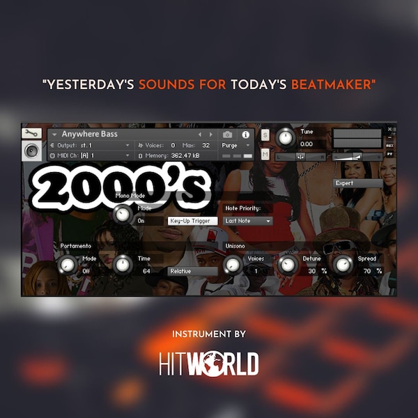 2000er Jahre Kontakt VST Plugin R&B RnB Hip Hop Sounds Samples Instrumente Plug-in-Software