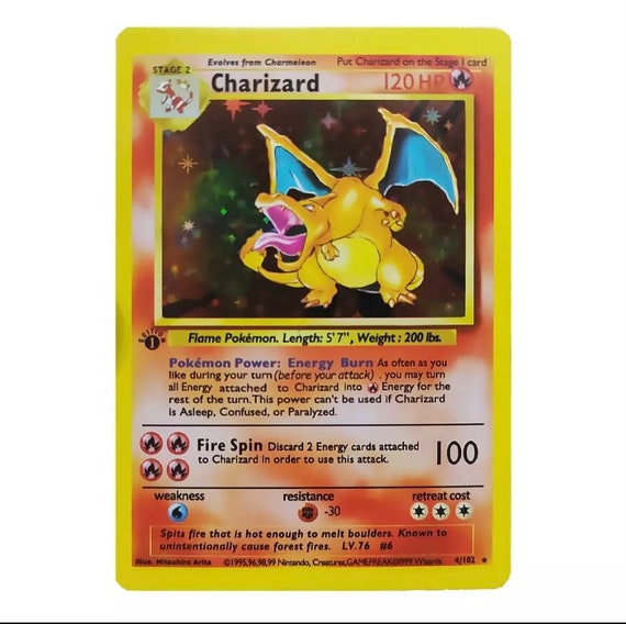 1st Edition Charizard Proxy - Etsy