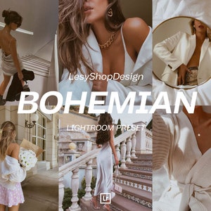 Bohemian Presets Lightroom, Aesthetic Filters, Natural Presets, Minimalist Preset, Mobile and Desktop Presets