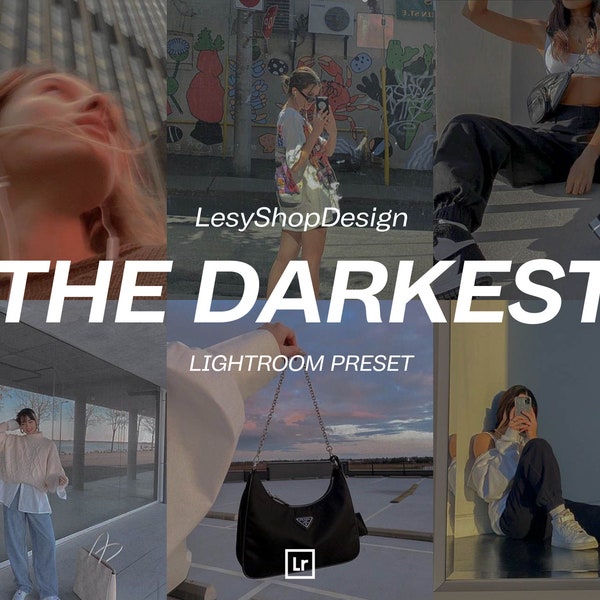 The Darkest Presets Lightroom, Dark Filters, Luxurious Presets, Shadow Presets, Mobile and Desktop Presets