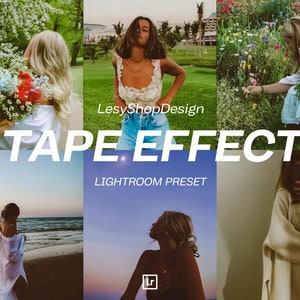 Tape Effect Presets Lightroom, Polaroid Filters, Vintage Presets, Analog Presets, Mobile and Desktop Presets