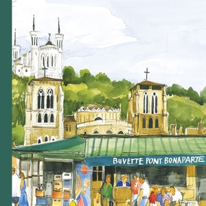 Carnet A6 -  Lyon La buvette du Pont Bonaparte CT02