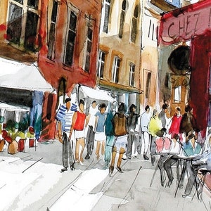 Marque-Pages -  Lyon Rue Saint Jean MP08