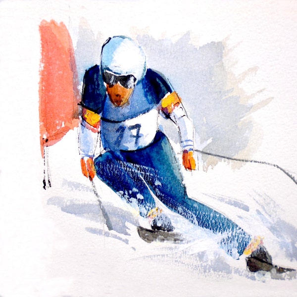 MONTAGNE Compétition de ski alpin - CC131