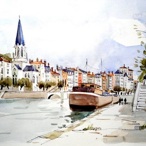 LYON Quai de Saône - CC38