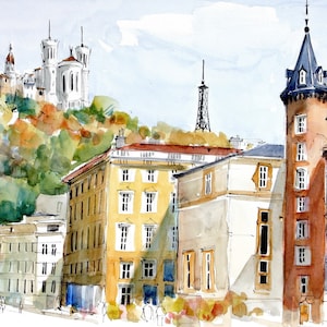 LYON Basilique de Fourvière  et place Adolphe Max  - CC23