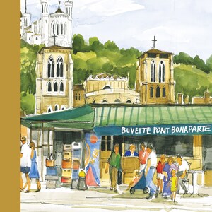 Cahier NOTEBOOK Lyon Buvette Pont Bonaparte NB05
