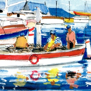 MER Pêcheurs sur "pointu" - CC74