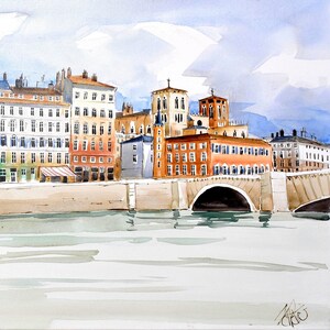 LYON Pont Bonaparte et St Jean - CC17