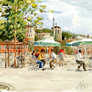 LYON Buvette pont Bonaparte - CC178