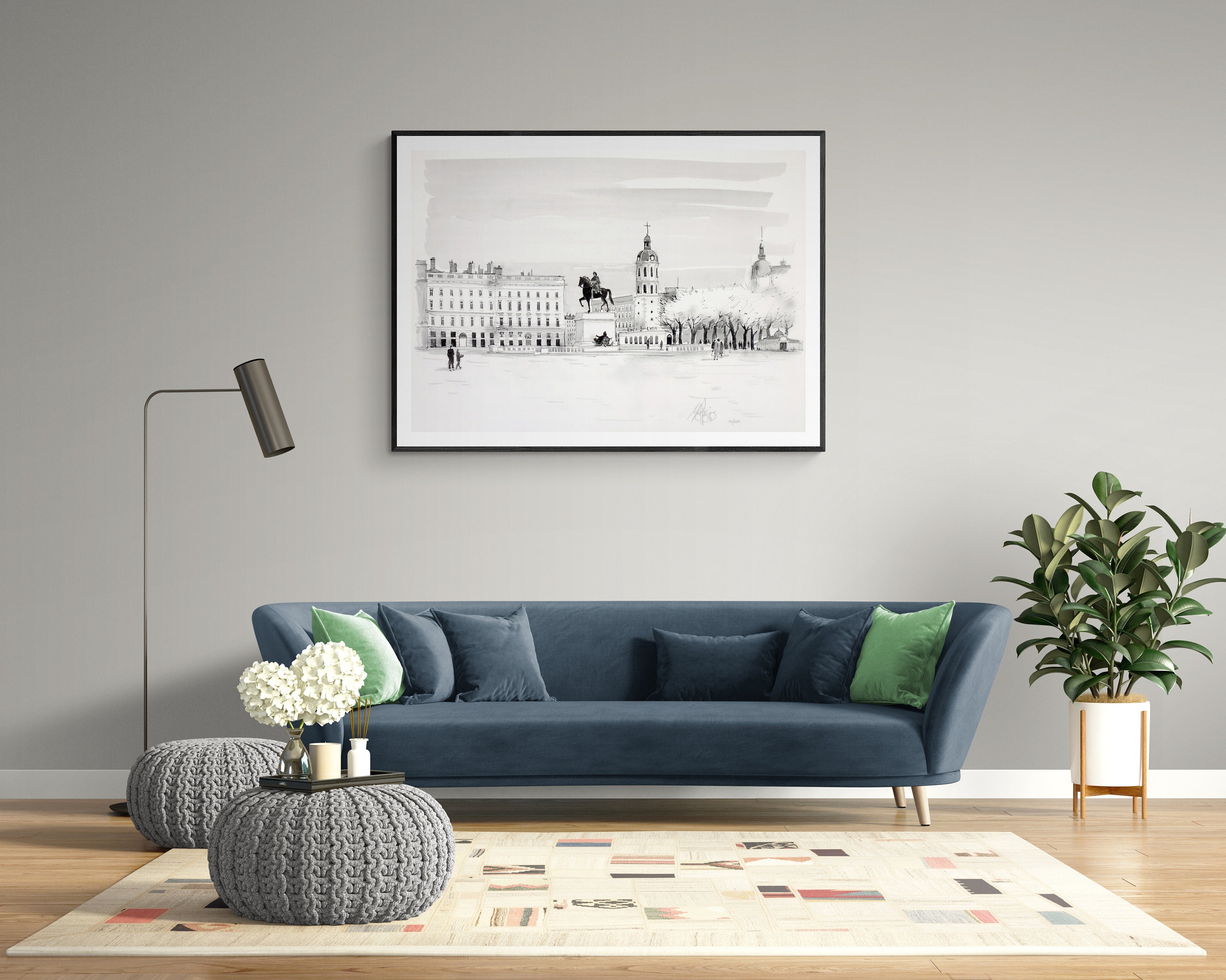 LYON LITHOGRAPH 限定シリーズ ラ・プラス・ベルクール - Etsy 日本