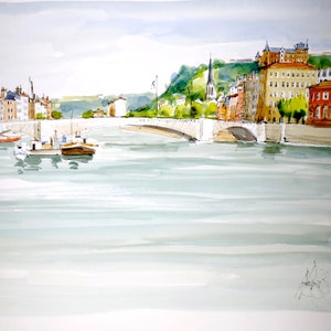 LYON Quai de Saône - CC43