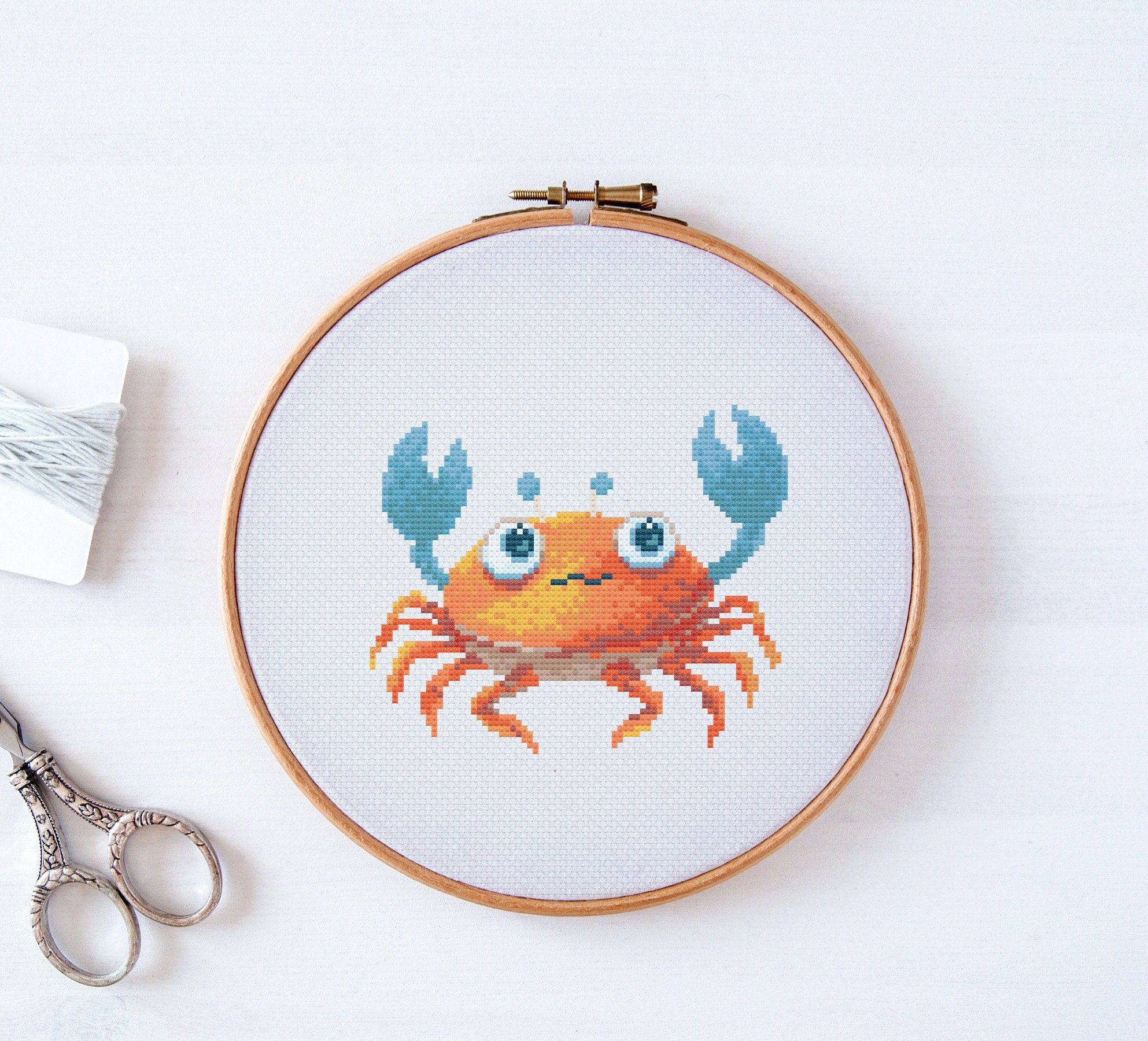 OCTOPUS Cross Stitch Kit, Cross Stitch Kit Beginner, Modern Cross