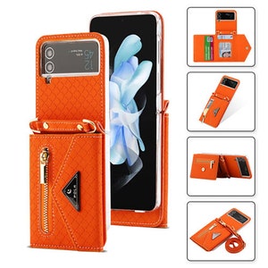 Shockproof Samsung Galaxy Z Flip 4 Case Leather Magnetic Card Etsy