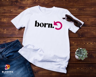 Born Again Hot Pink T-Shirt, Christian Unisex T-shirt, Faith t-shirt, Christian Apparel, Christian Streetwear, Christian Gift, Faith Apparel