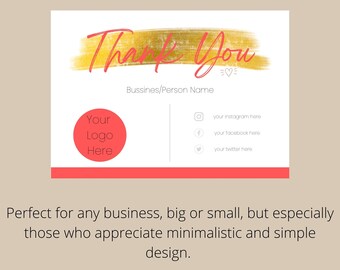 Custom Canva Thank You Business Template